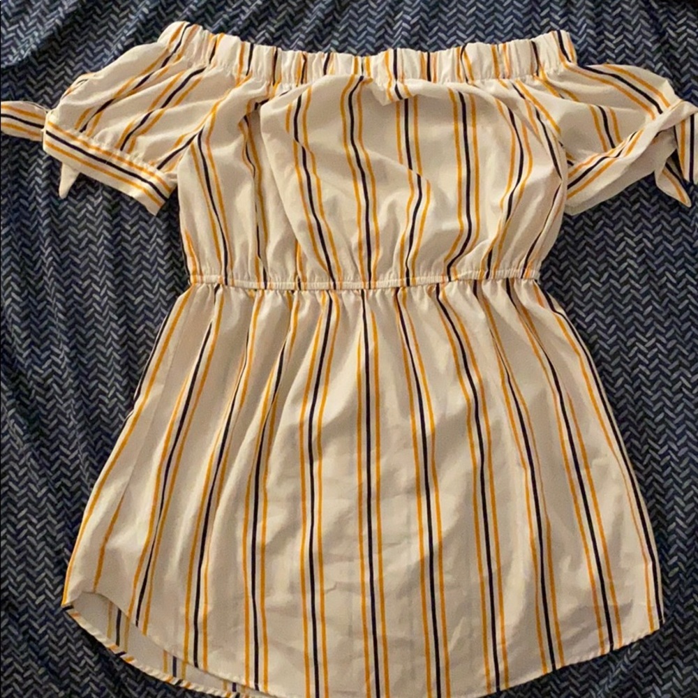 Stripped mini dress